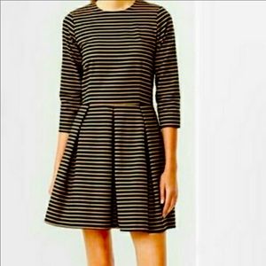 Gap Striped Fit & Flare Dress